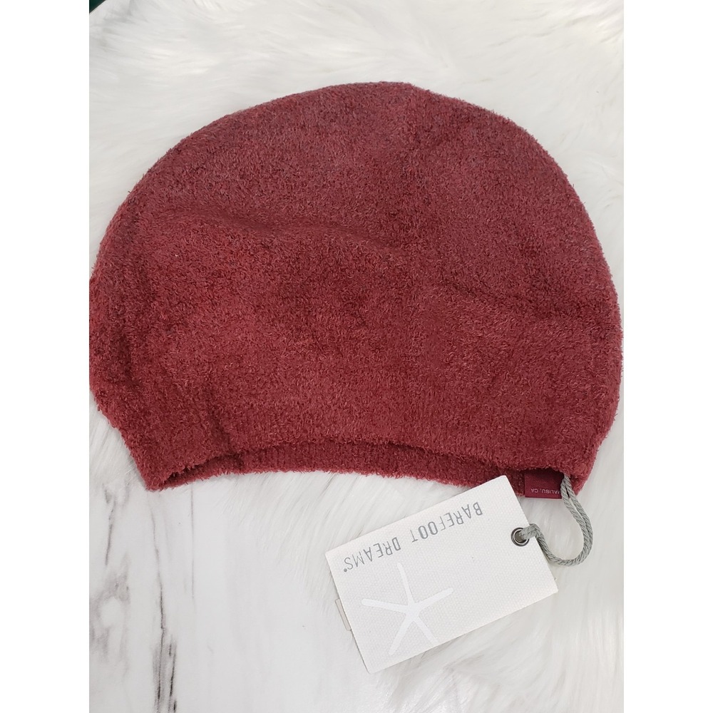 NEW Barefoot Dreams CozyChic Lite Confetti Beanie Crimson Red Winter Hat